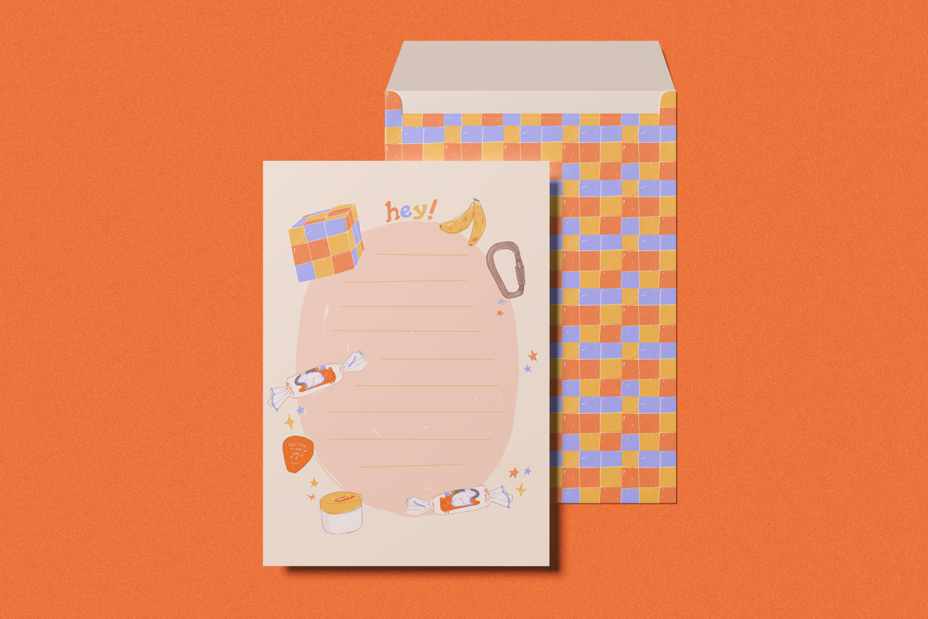 Print Design example: Custom letter paper